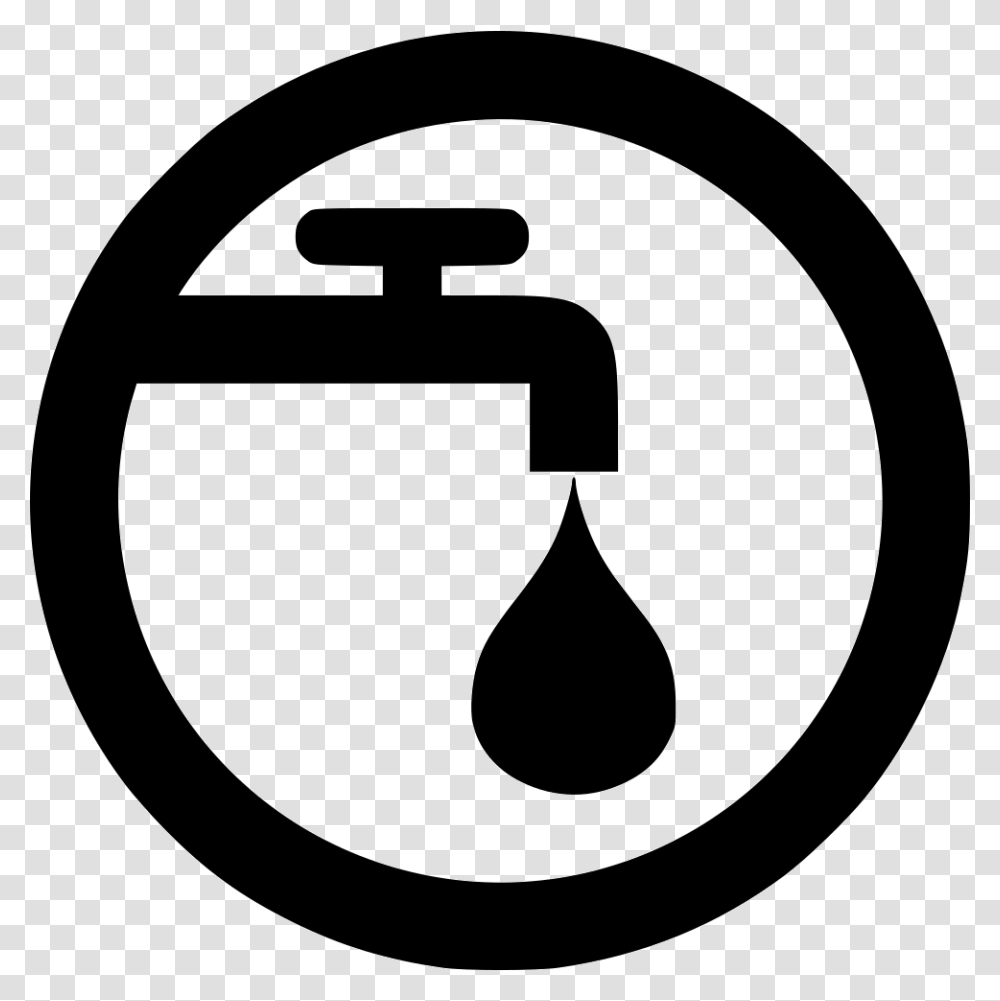 Water Supply Drinking Water Supply Icon, Stencil, Logo, Trademark Transparent Png
