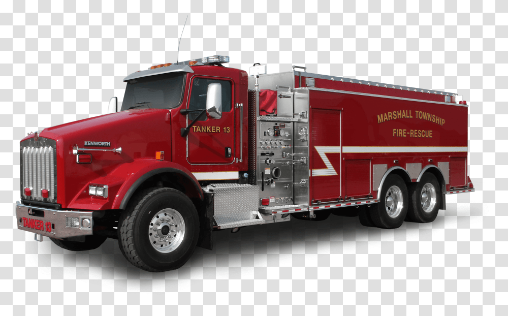 Water Tanker Fire Truck Download Fire Apparatus, Vehicle, Transportation, Fire Department, Trailer Truck Transparent Png