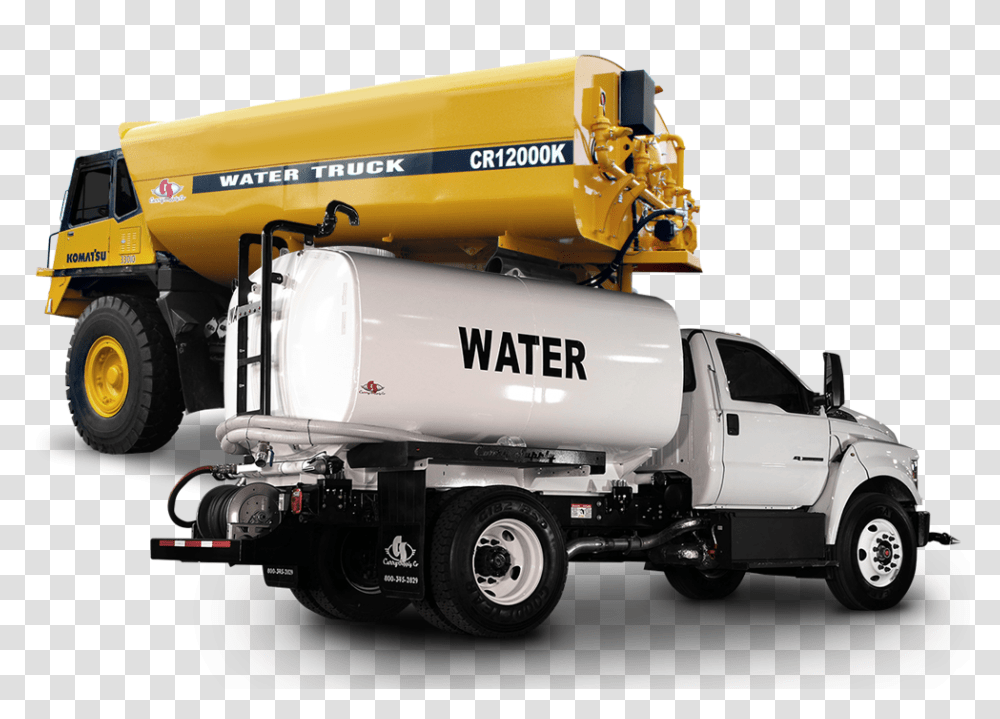 Water Tanker Truck, Vehicle, Transportation, Machine, Lighting Transparent Png