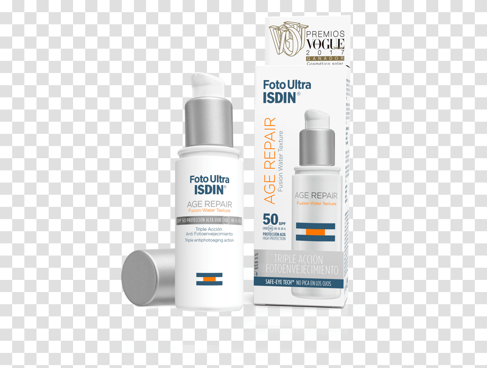Water Texture Isdin Fotoultra Age Repair Isdin Age Repair, Bottle, Cosmetics, Label, Lotion Transparent Png