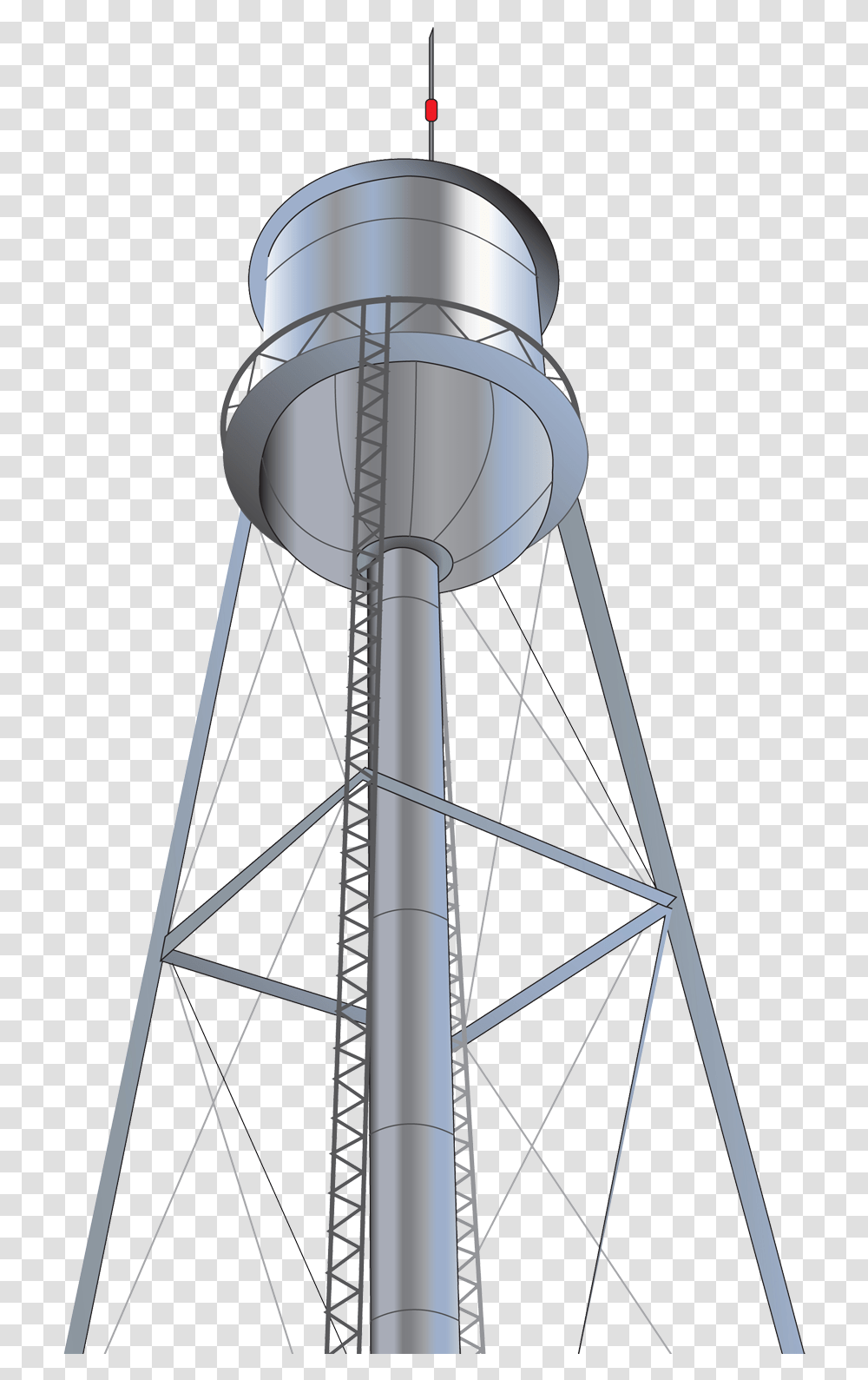 Water Tower Clip Art Free Steel Structure Water Tank, Utility Pole, Lamp Transparent Png