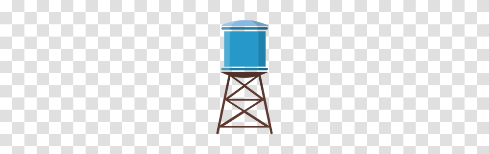 Water Tower Flat Icon, Mailbox, Letterbox, Lighting, Stand Transparent Png