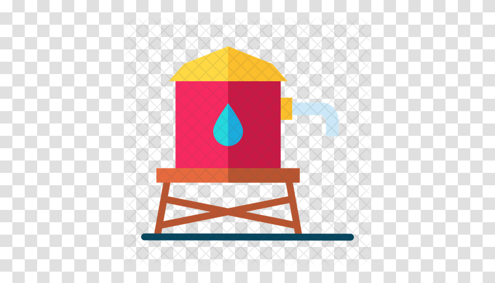 Water Tower Icon Illustration, Furniture, Chair, Mailbox, Letterbox Transparent Png