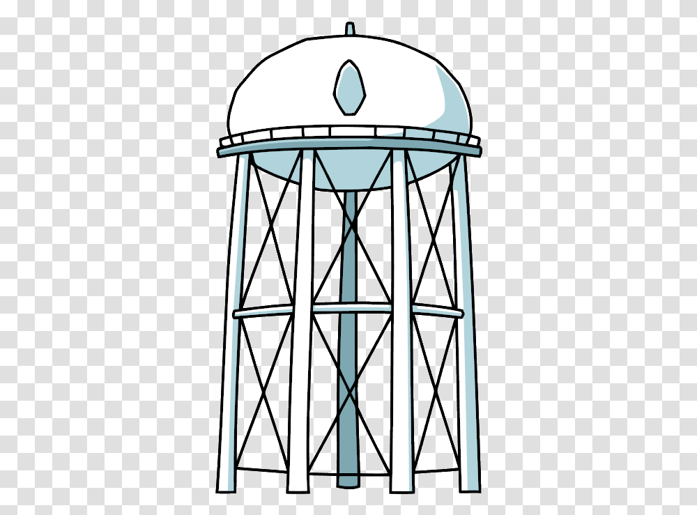 Water Tower Image Water Tower, Gate, Hourglass Transparent Png