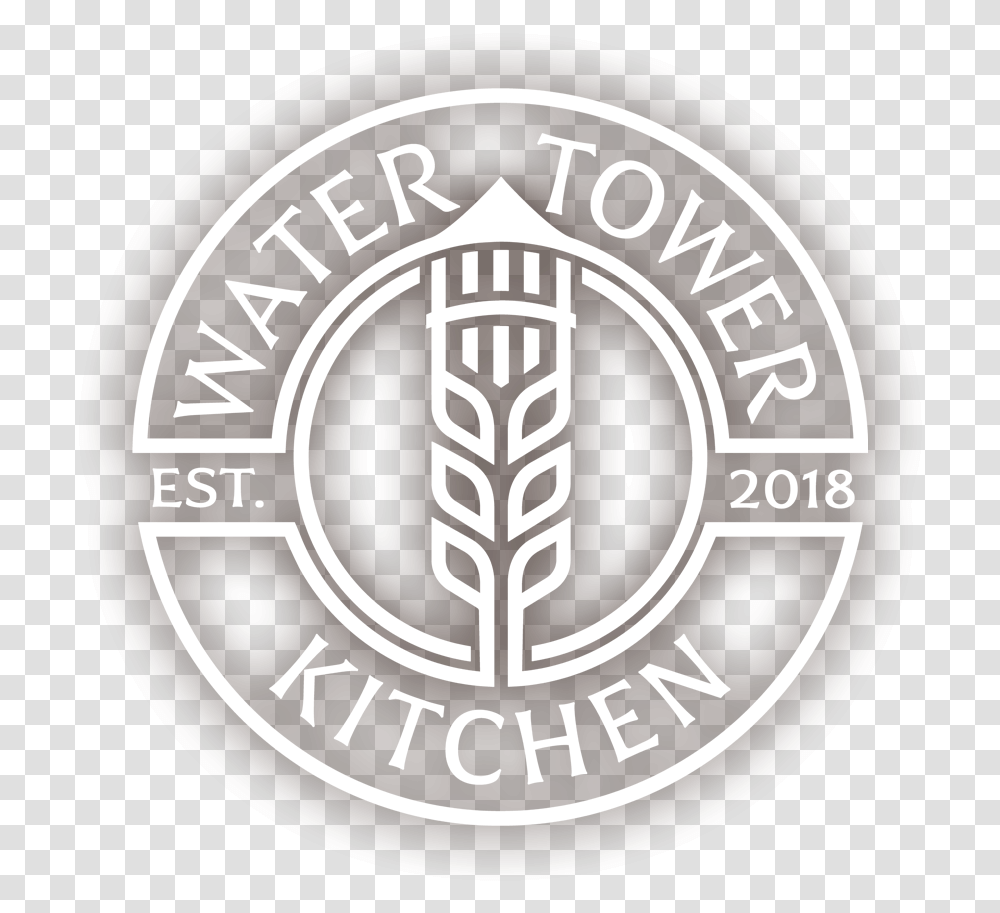 Water Tower Kitchen - Downtown Campbell California Emblem, Symbol, Logo, Text, Label Transparent Png