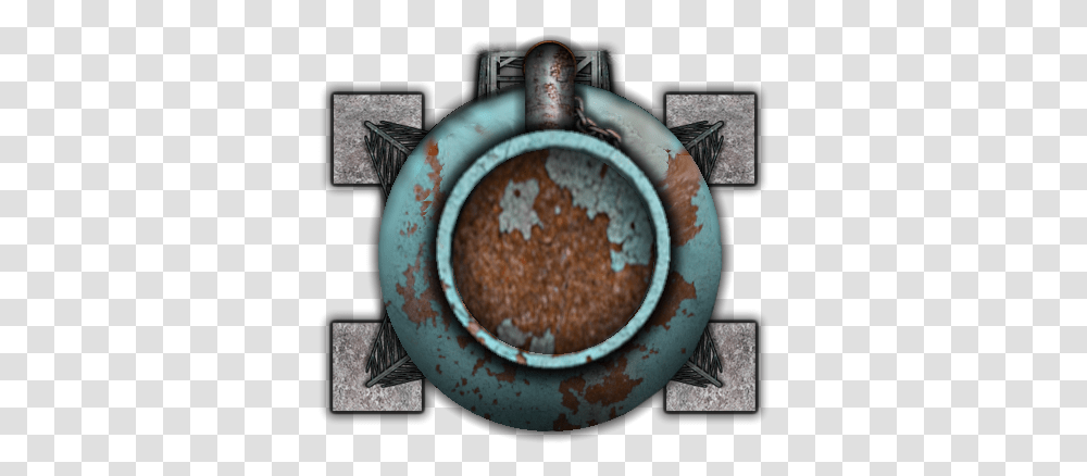 Water Tower Top View, Rust Transparent Png
