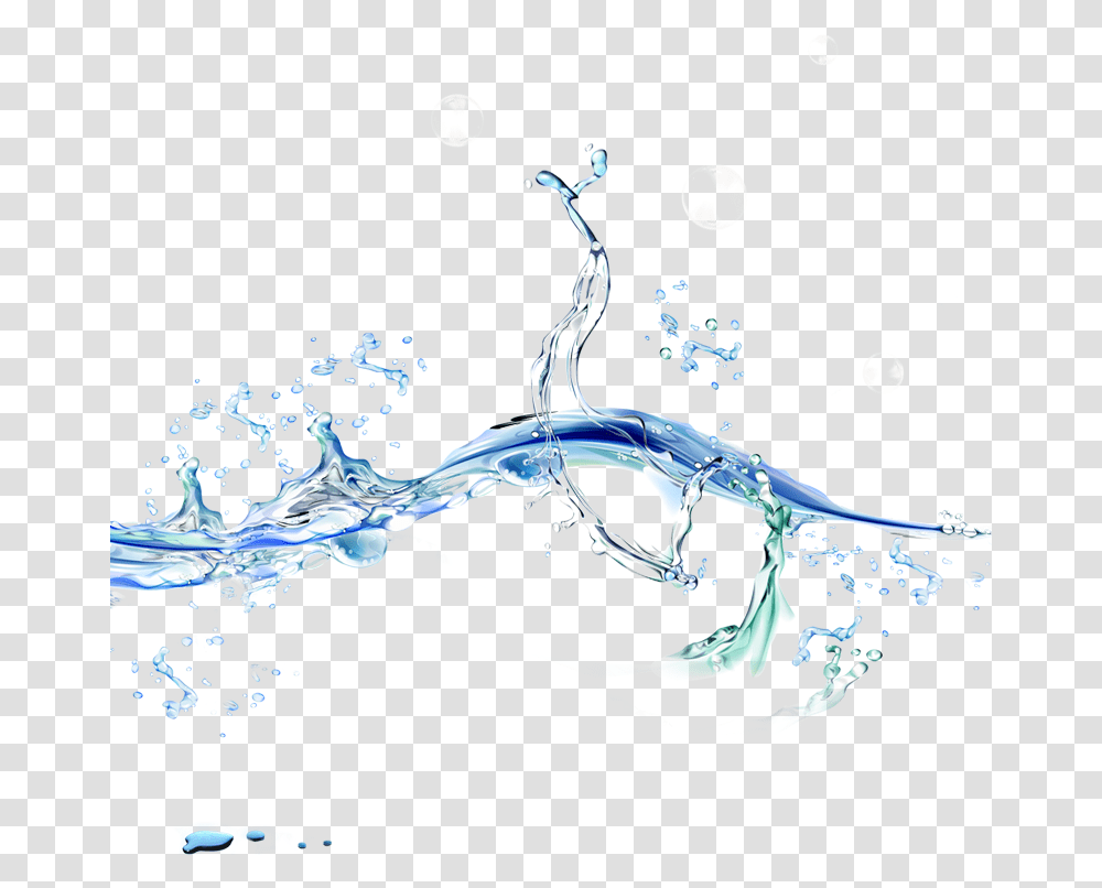 Water Transparency And Translucency Water Spill Background, Outdoors, Animal Transparent Png