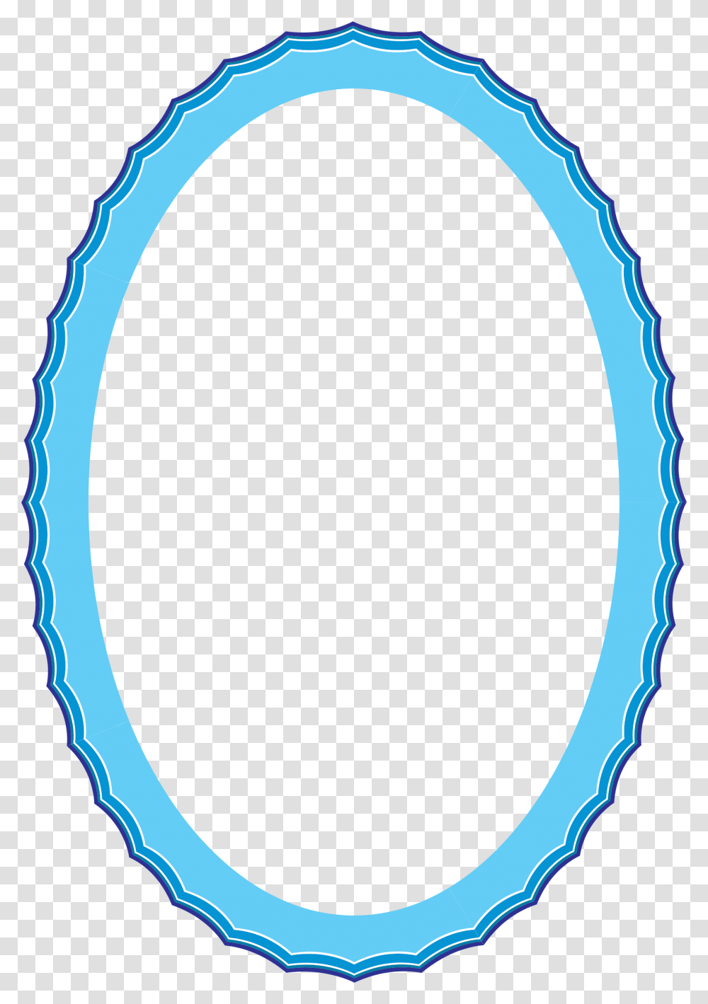Water Waves Frame Circle, Oval Transparent Png