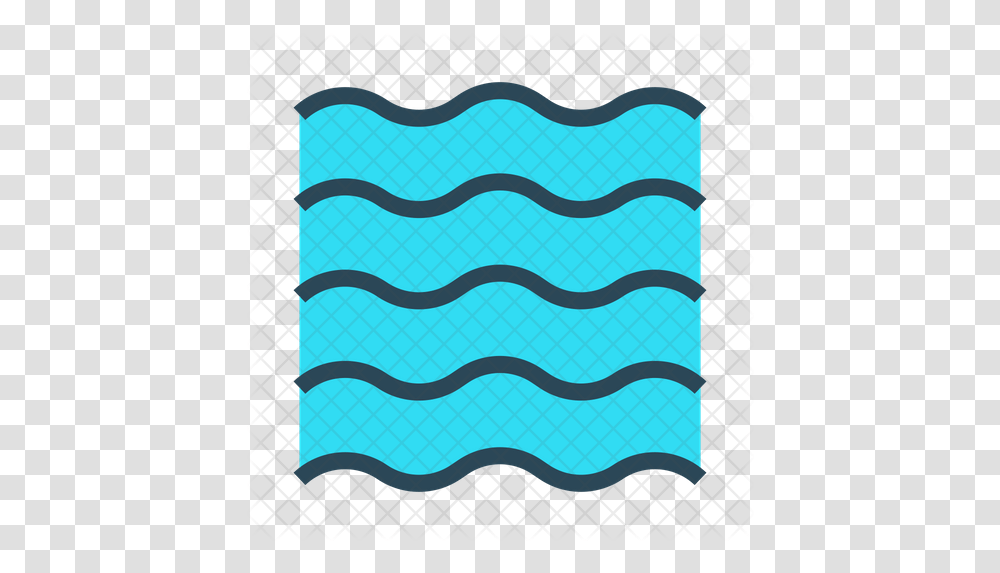Water Waves Icon Of Colored Outline River Icon Water, Word, Mat Transparent Png