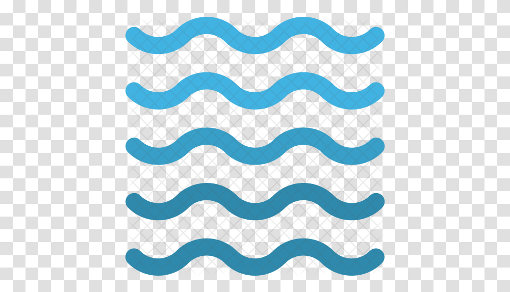 Water Waves Icon Of Flat Style Water Waves Icon, Pattern, Label, Text Transparent Png