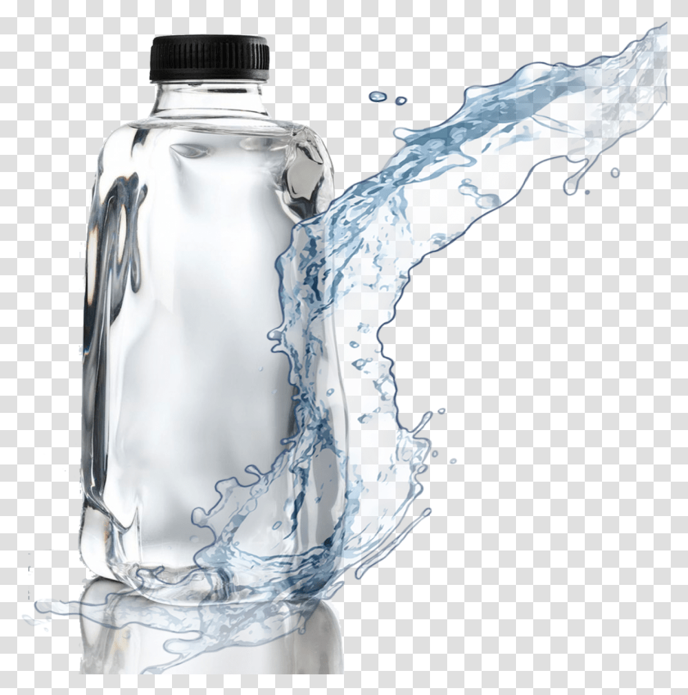 Water Water Bottle, Glass, Mineral Water, Beverage, Drink Transparent Png