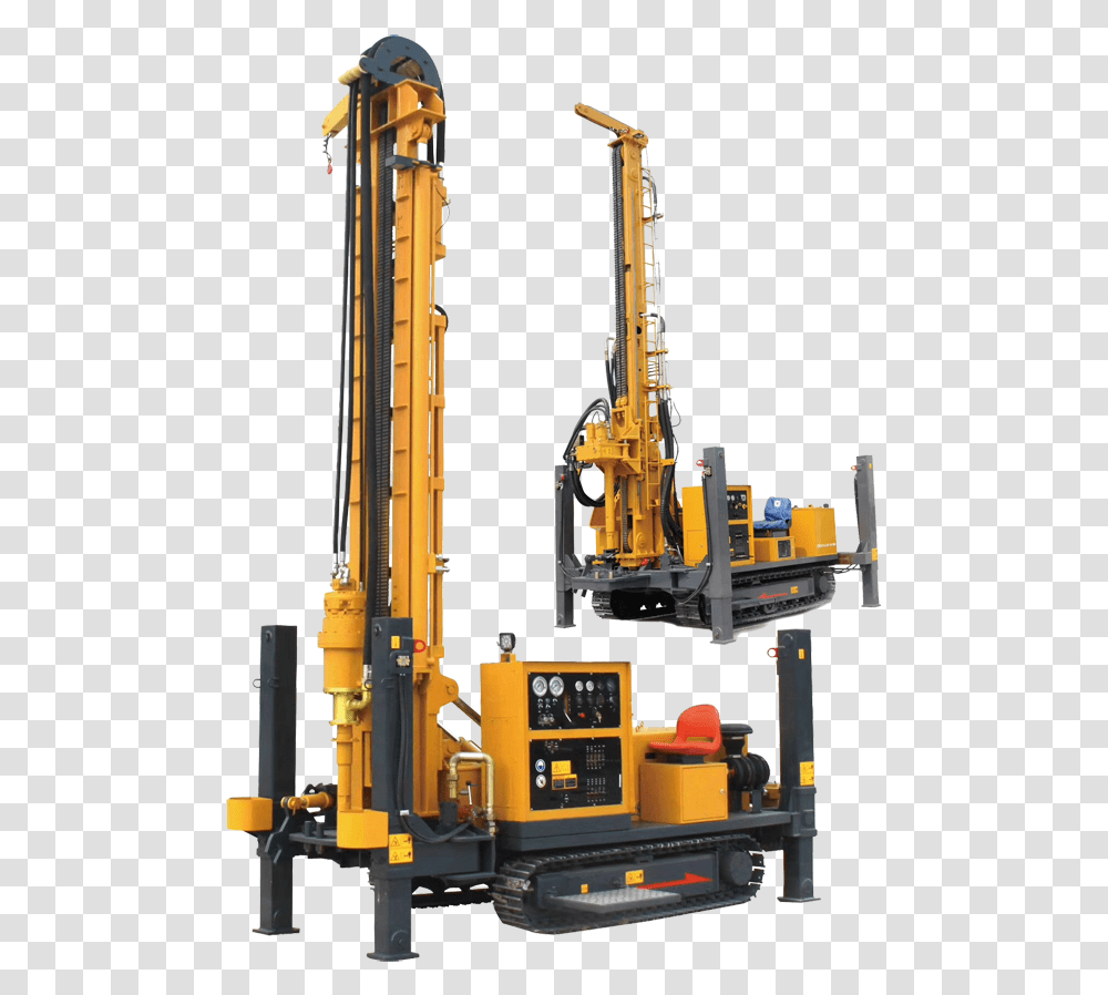 Water Well Water Well Drilling Rig, Machine, Construction Crane, Barge, Watercraft Transparent Png