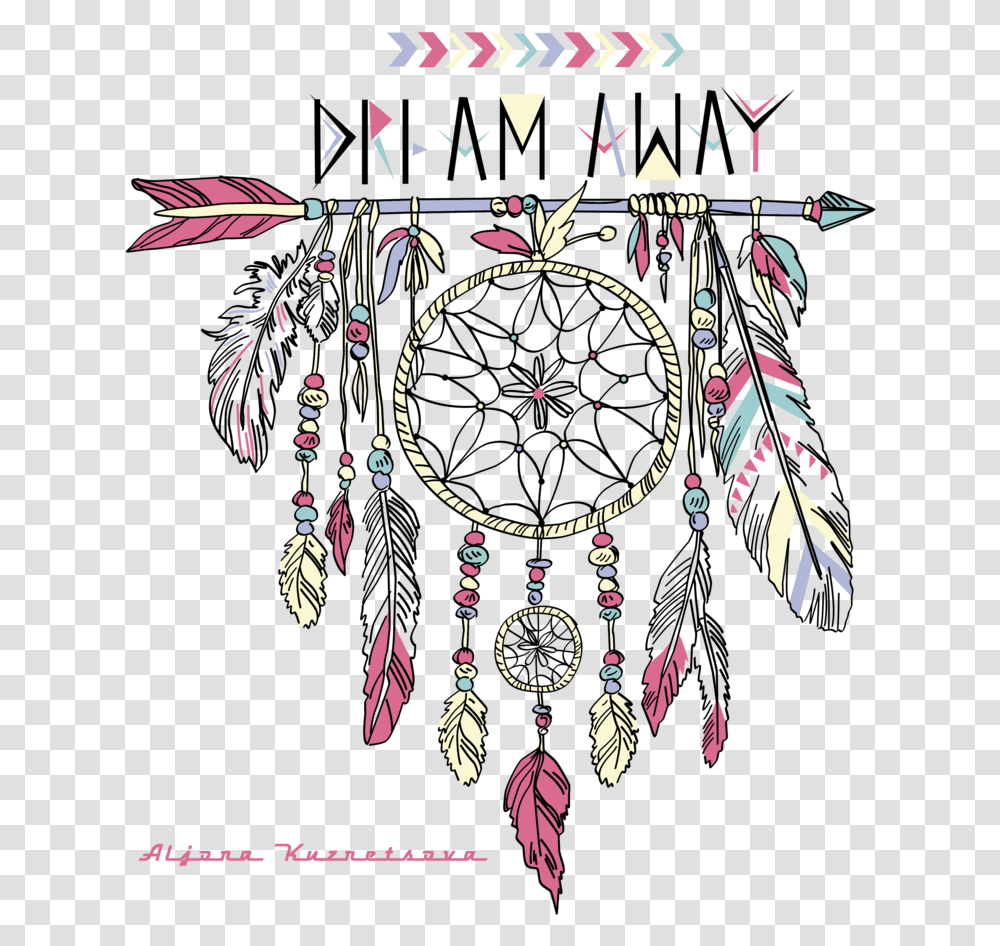Watercolor Art Painting Dreamcatcher Dream Catcher Dream Away, Accessories, Accessory, Necklace, Jewelry Transparent Png