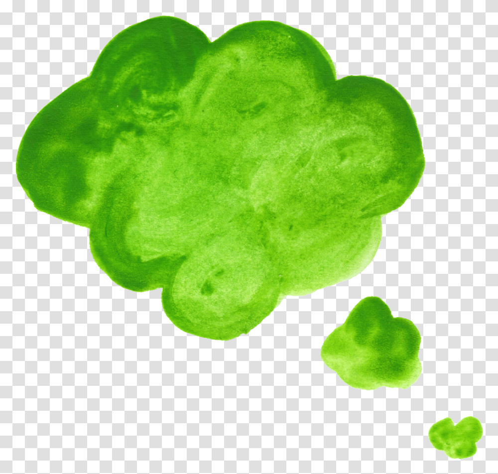 Watercolor Balloon Speech Bubbles Speech Bubble Green, Plant, Crystal, Algae, Tennis Ball Transparent Png