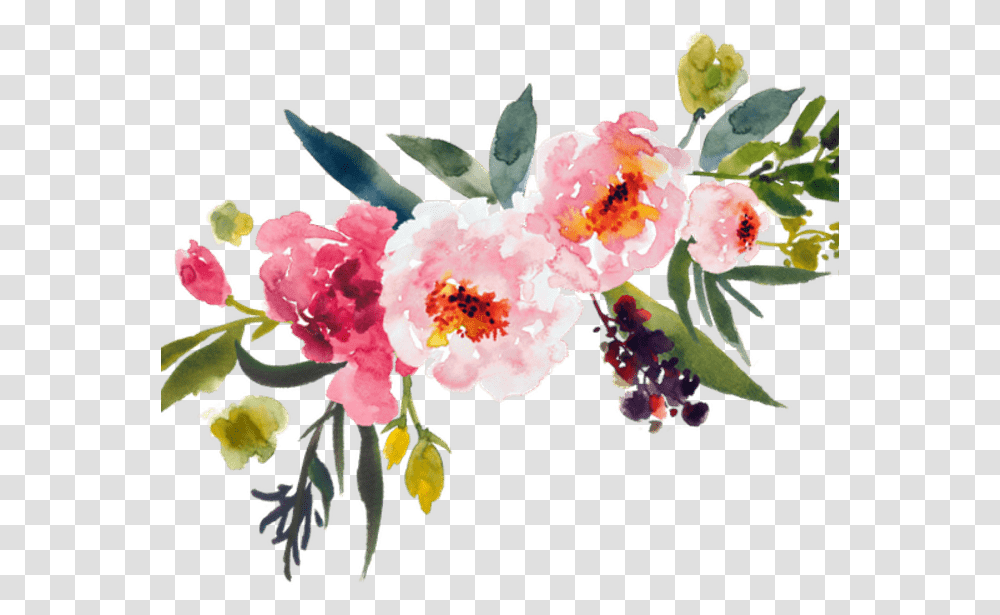 Watercolor Bouquet Background Flowers, Plant, Blossom, Graphics, Art Transparent Png