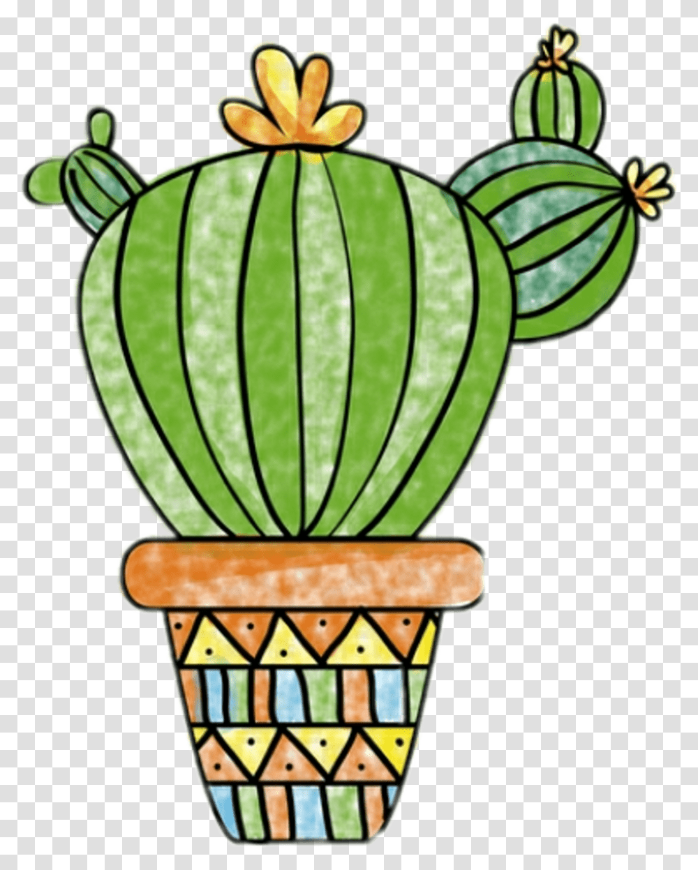 Watercolor Cactus Clipart Cactuses Watercolor, Plant, Grenade, Bomb, Weapon Transparent Png