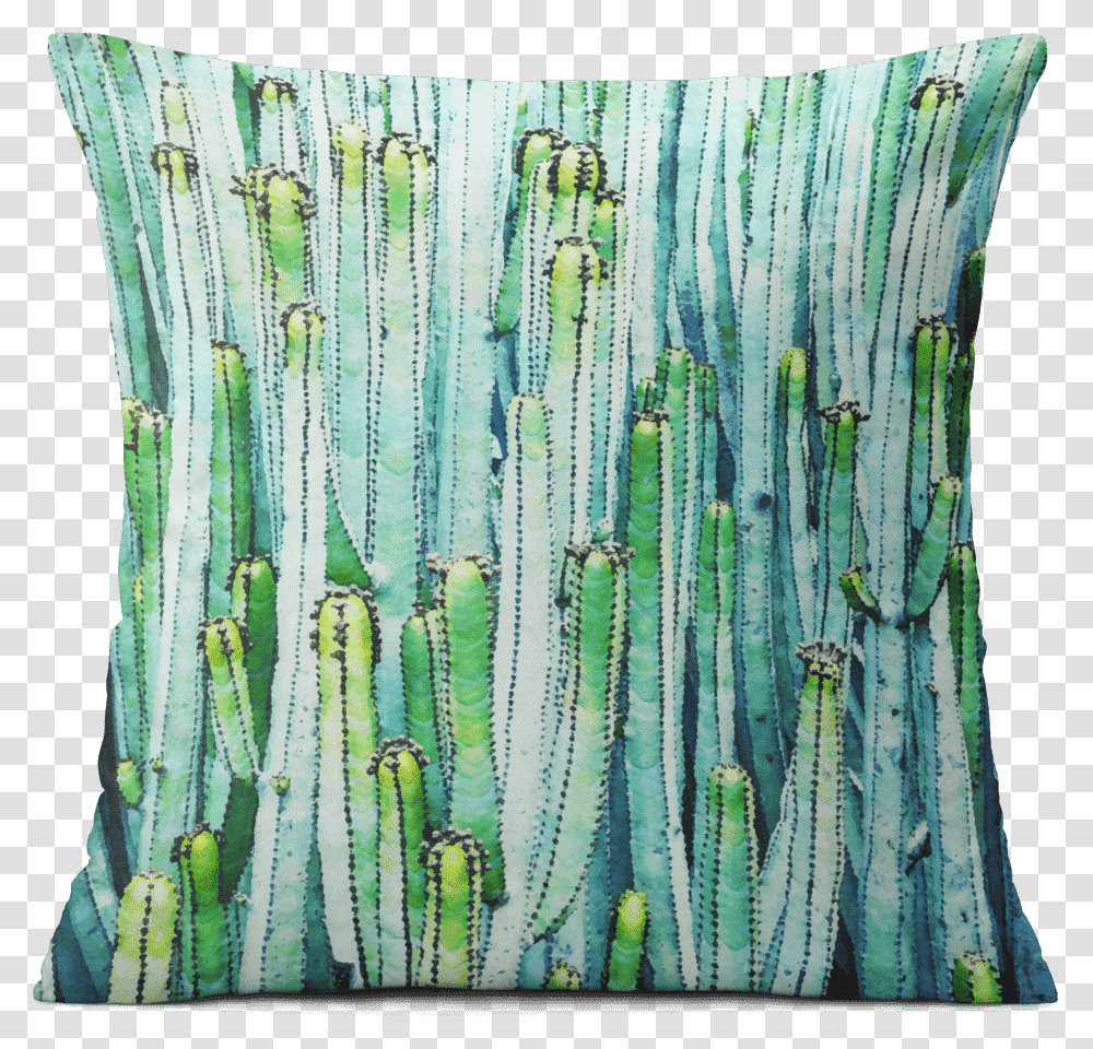 Watercolor Cactus, Pillow, Cushion, Rug, Furniture Transparent Png