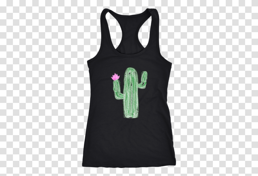 Watercolor Cactus Tank Air Traffic Control Shirts, Clothing, Apparel, Tank Top, Plant Transparent Png