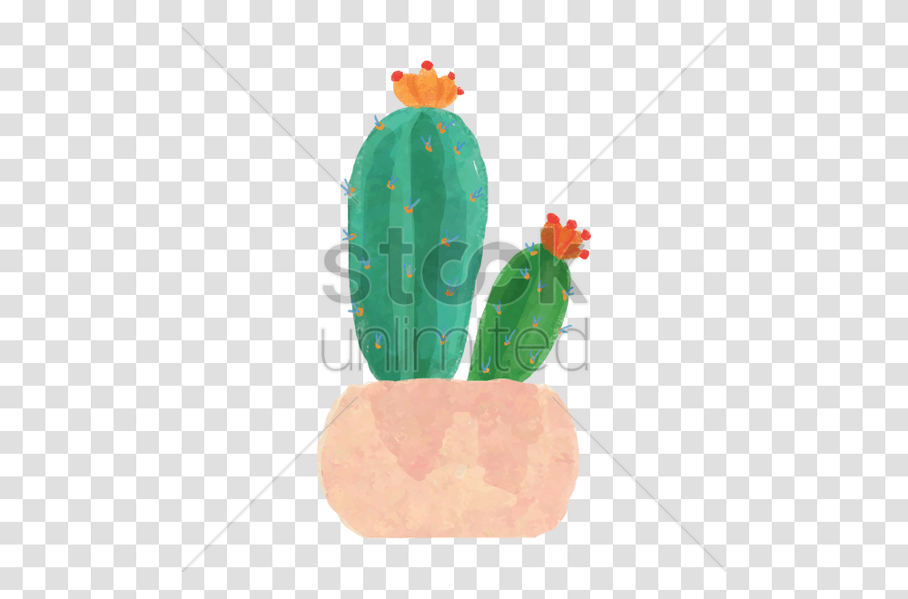 Watercolor Cactus Vector Image, Plant, Leaf Transparent Png