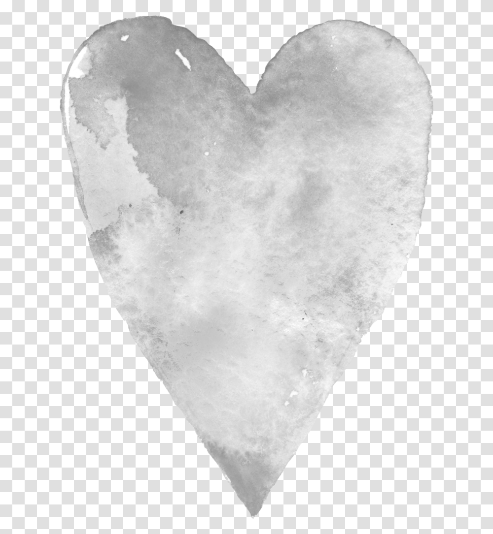 Watercolor Christmas Grey Love Heart, Arrowhead, Plectrum, Nature Transparent Png