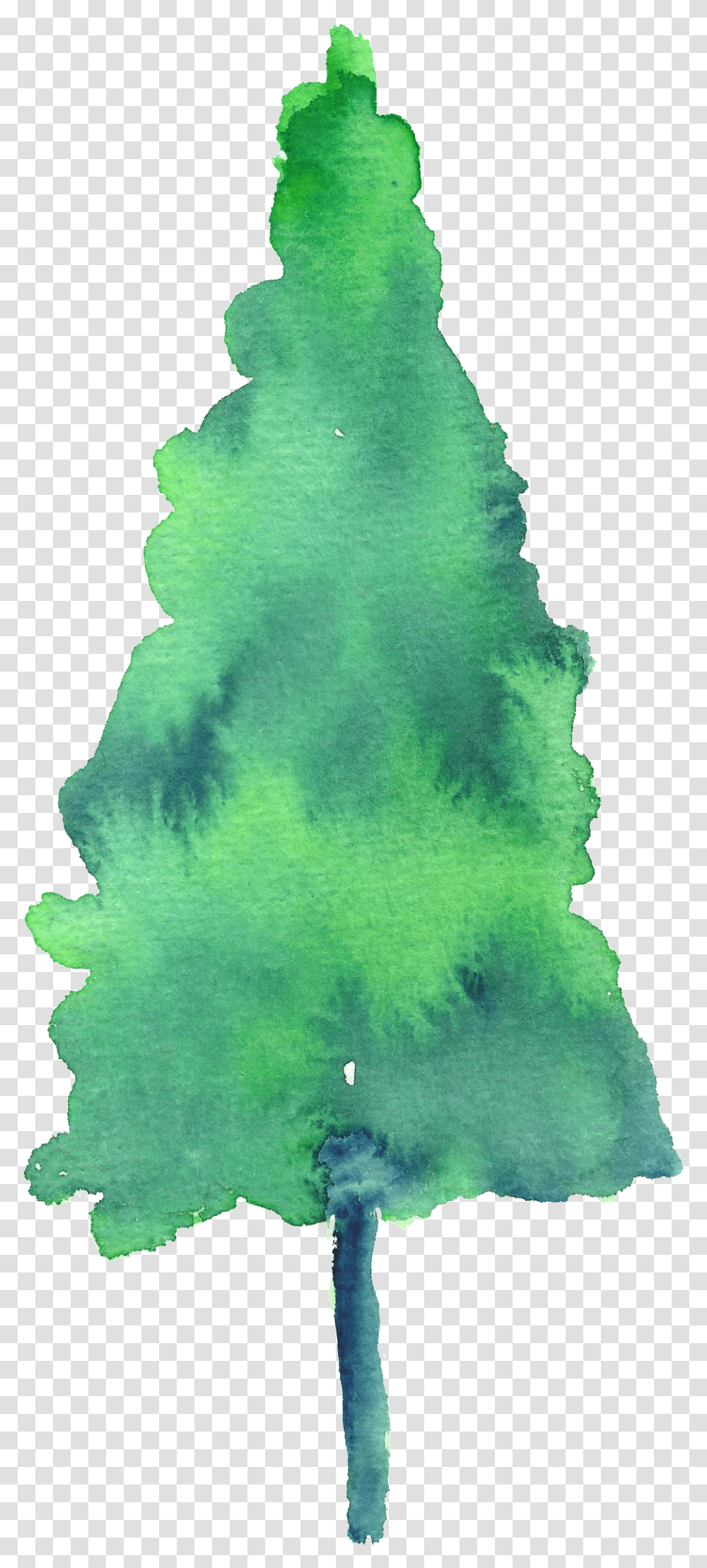 Watercolor Christmas Trees, Crystal, Bird, Animal, Pottery Transparent Png