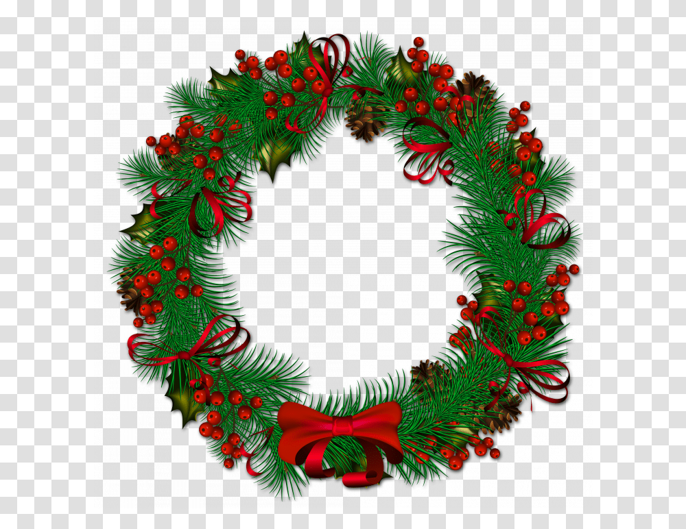 Watercolor Christmas Wreath 2 Days To Go For Christmas, Bird, Animal, Green Transparent Png