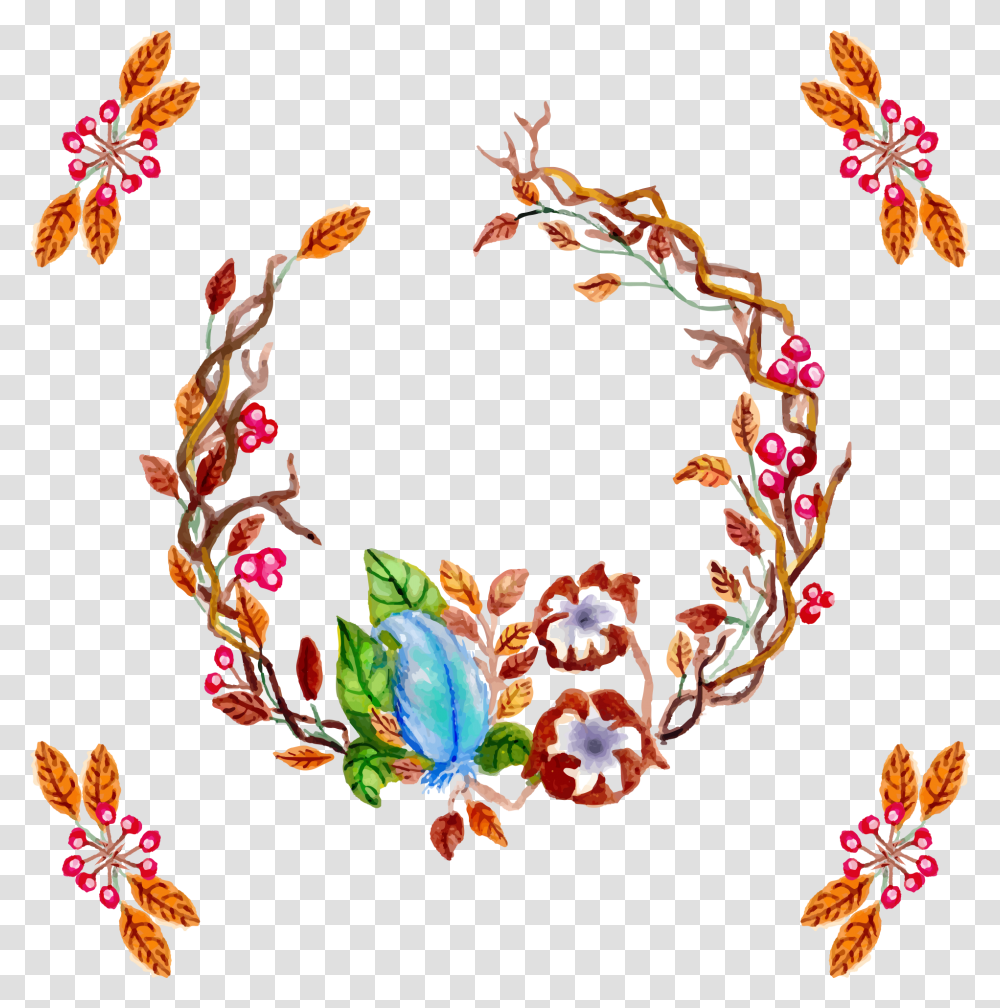 Watercolor Christmas Wreath Temporary Christmas Watercolor Painting, Floral Design, Pattern Transparent Png