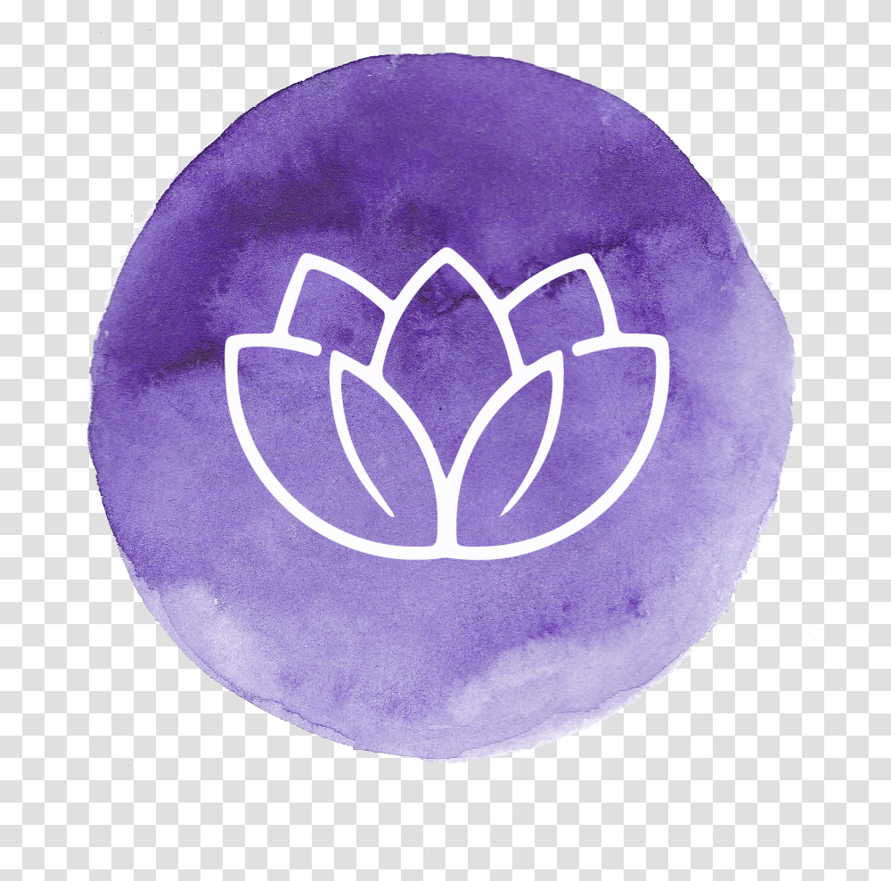 Watercolor Circle Emblem, Purple, Plant, Flower, Blossom Transparent Png