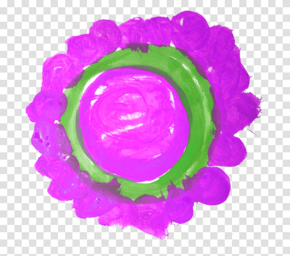 Watercolor Circle Free Circle, Rose, Flower, Plant, Purple Transparent Png