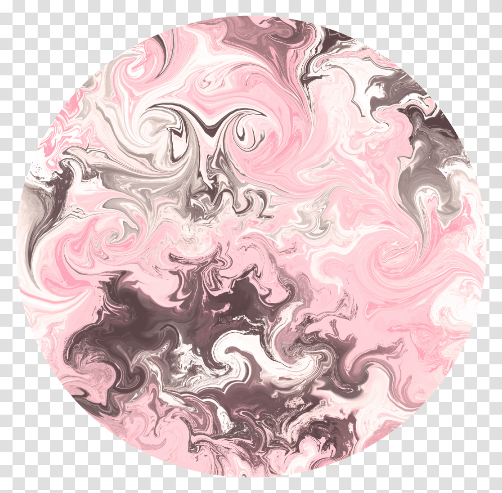 Watercolor Circle Pink And Black Marble, Rug, Nature, Outdoors Transparent Png