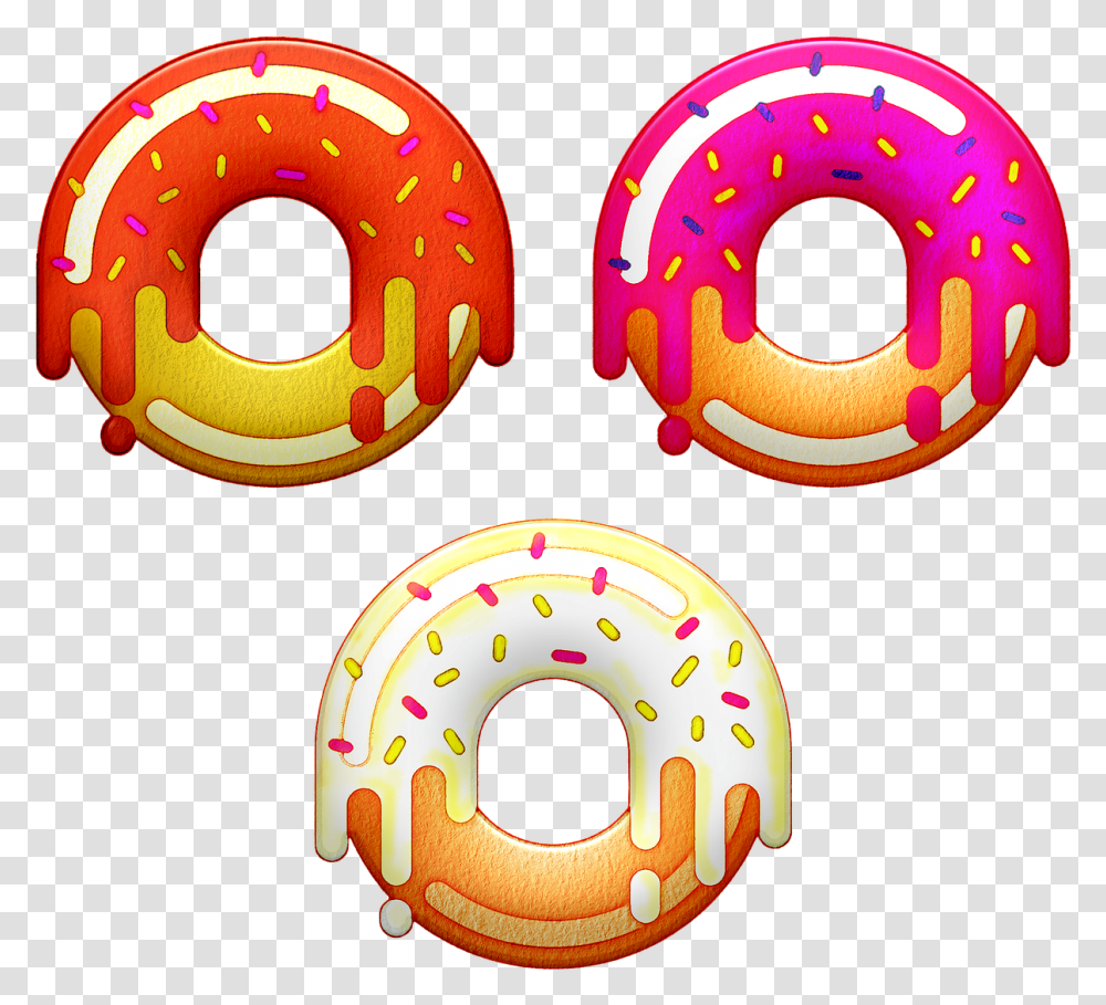Watercolor Donuts Sweets Chocolate Free Image On Pixabay Circle, Pastry, Dessert, Food, Bread Transparent Png