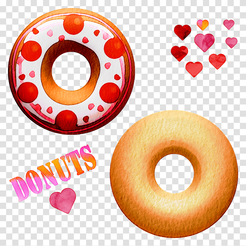 Watercolor Donuts Sweets Chocolate Free Image On Pixabay Doughnut, Pastry, Dessert, Food, Photography Transparent Png