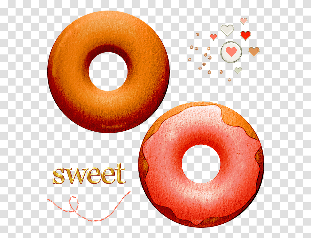 Watercolor Donuts Sweets Chocolate Free Image On Pixabay Lovely, Pastry, Dessert, Food, Confectionery Transparent Png