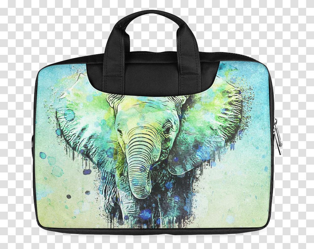 Watercolor Elephant Macbook Air 11 Twin Sides, Handbag, Accessories, Accessory, Purse Transparent Png