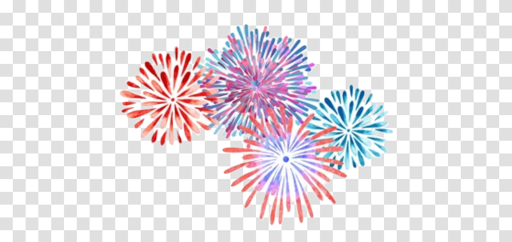 Watercolor Fireworks Lights Sticker Sunburst Watercolor, Nature, Outdoors, Night, Flower Transparent Png