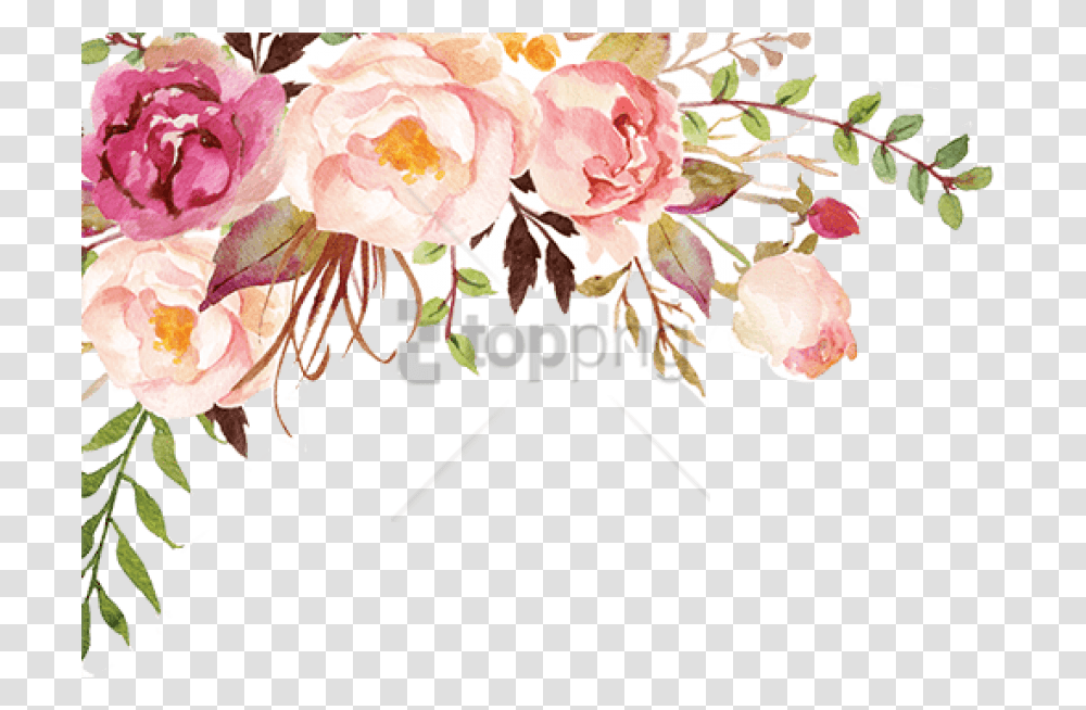 Watercolor Floral Corner, Plant, Floral Design, Pattern Transparent Png