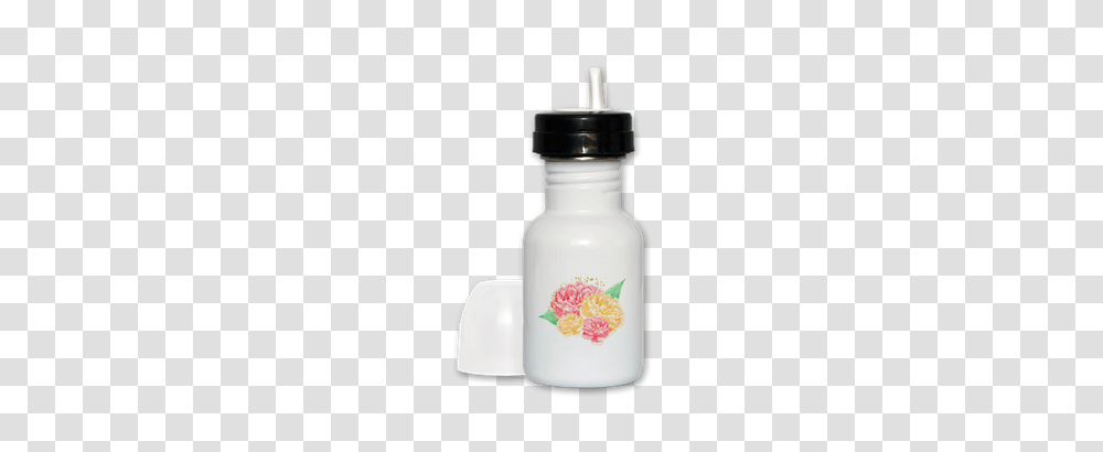 Watercolor Floral Peony Sippy Cup Clip Art Graphics, Bottle, Wedding Cake, Dessert, Food Transparent Png