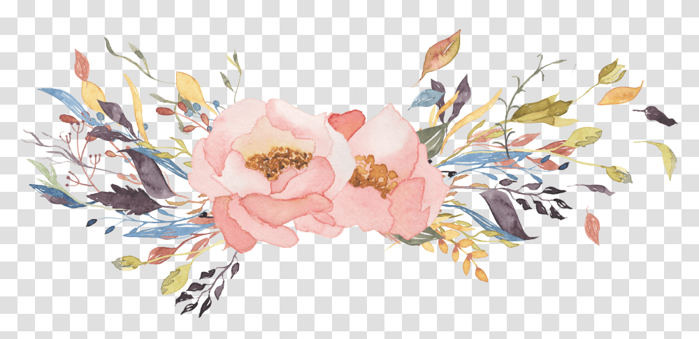 Watercolor Floral Watercolour Flowers Clipart, Plant, Pollen, Blossom, Peony Transparent Png