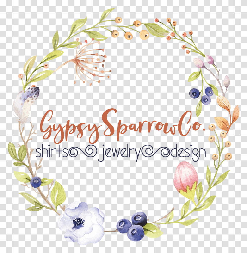 Watercolor Floral Wreath, Floral Design, Pattern Transparent Png