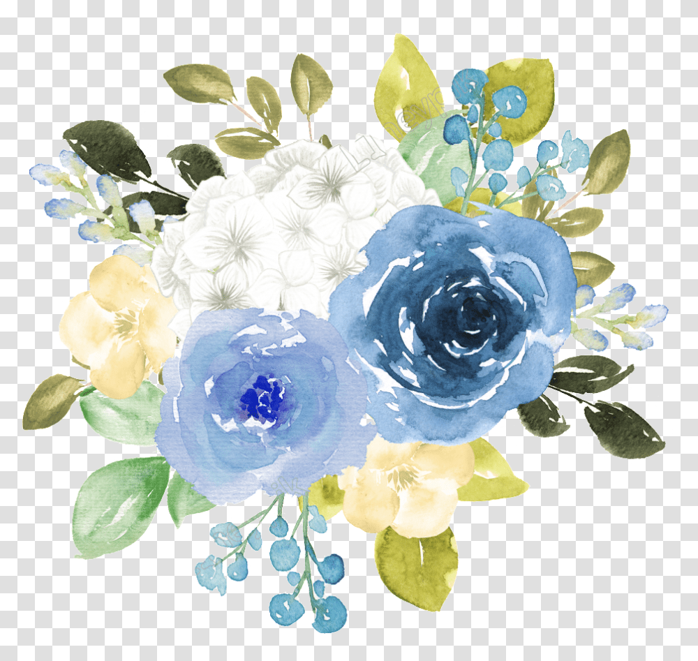 Watercolor Flower Blue Watercolor Flowers Background, Graphics, Art, Floral Design, Pattern Transparent Png