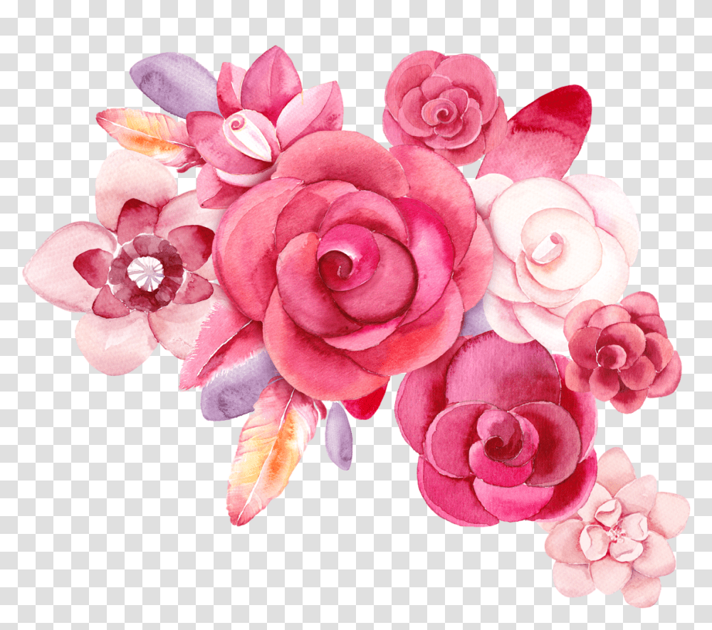 Watercolor Flower Drawing Watercolor Red Flowers, Plant, Blossom, Rose, Petal Transparent Png