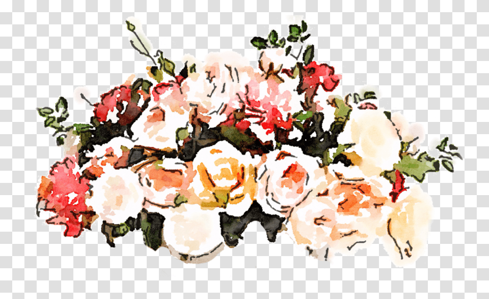 Watercolor Flower Paintings Wallpaper Flower Watercolor Free Hd, Art, Plant, Graphics, Cream Transparent Png
