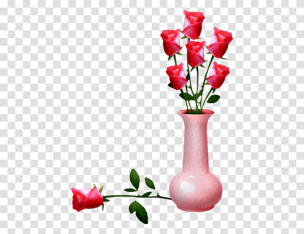 Watercolor Flowers Floral Pink Free Image On Pixabay Finestra Aperta Con Vaso, Plant, Blossom, Vase, Jar Transparent Png