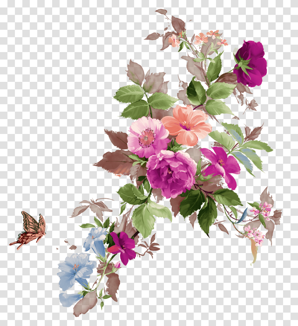 Watercolor Flowers Flower Illust Free, Plant, Geranium Transparent Png