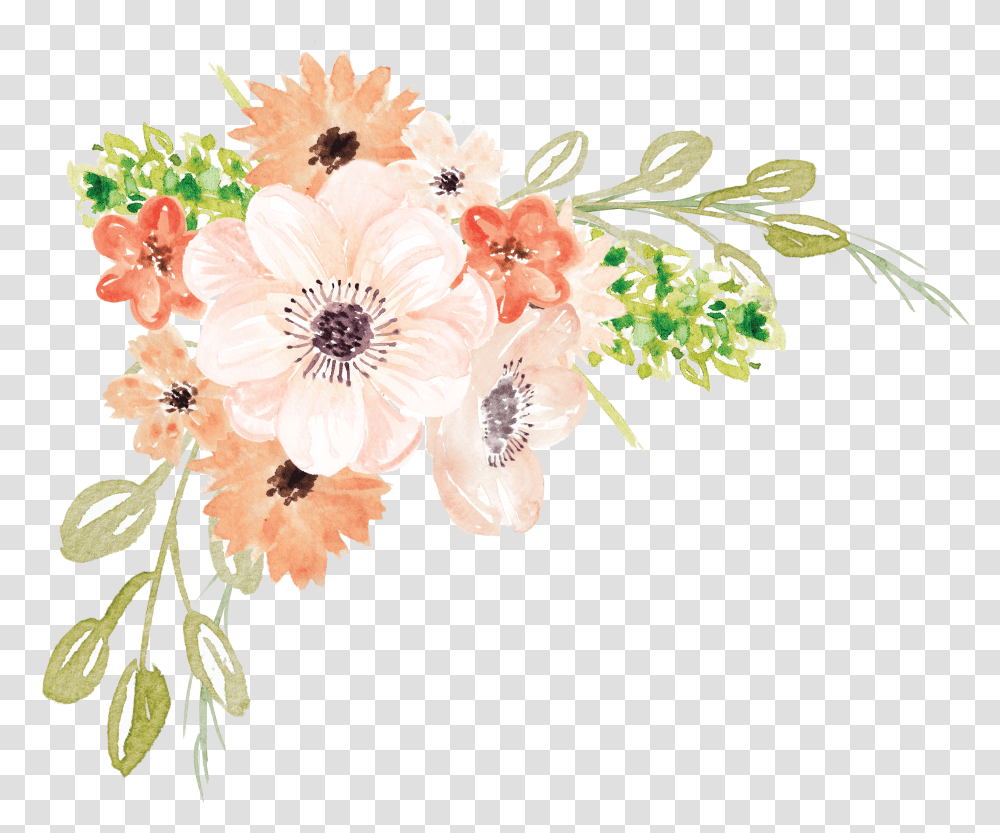 Watercolor Flowers Flower Painting Free Nike Wallpaper Flower Hd Transparent Png