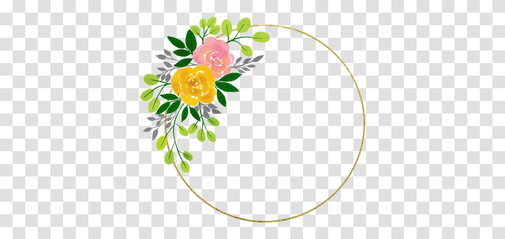 Watercolor Flowers Hd Frame, Floral Design, Pattern Transparent Png