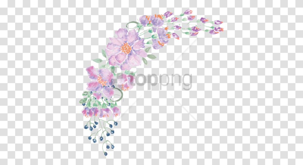 Watercolor Flowers Purple Image Watercolour Purple Flower, Floral Design, Pattern, Graphics, Art Transparent Png