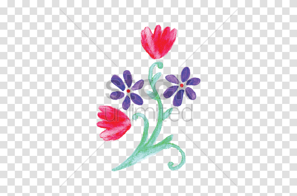 Watercolor Flowers Vector Image, Plant, Blossom Transparent Png