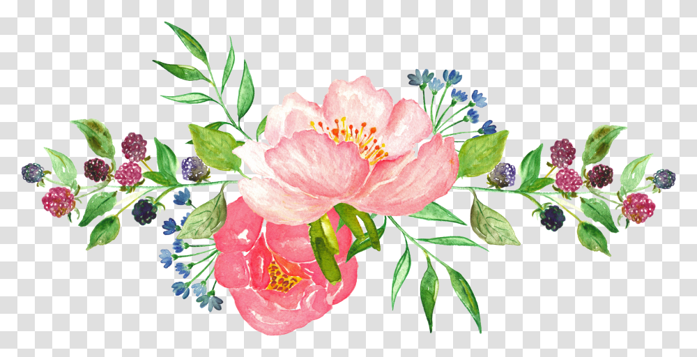 Watercolor Flowers Water Color Flower Transparent Png