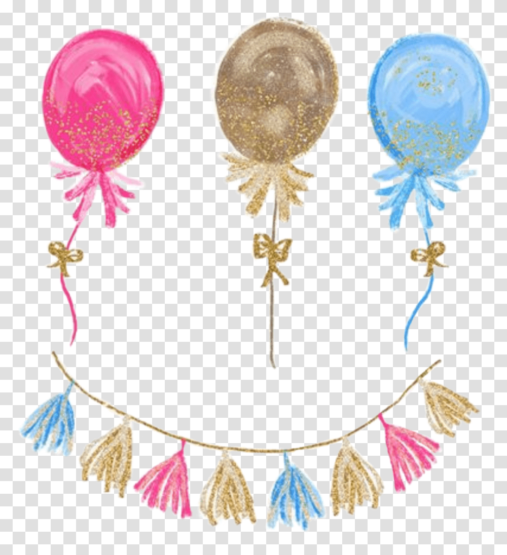 Watercolor Handpainted Balloons Tassle Banner Watercolor Balloons Free, Accessories, Accessory, Jewelry, Crown Transparent Png